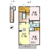 エル・セントロ　おみや 2DKの間取り