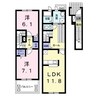 フェールⅠ（東川口町） 2LDKの間取り