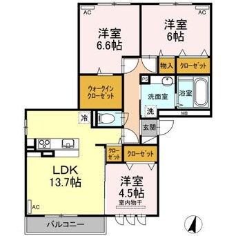 間取図 D-Residence　明治町