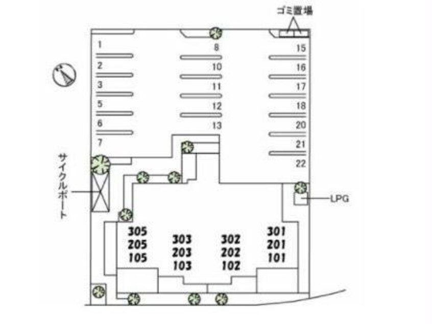 配置図 グランベレオ引野