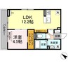 シティパーク南蔵王 1LDKの間取り