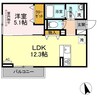 Ｄ－ｒｏｏｍ椿（曙町） 1LDKの間取り