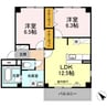 フェリジータ 2LDKの間取り