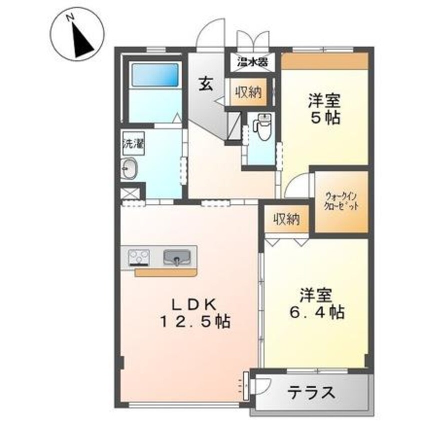 間取図 アリビオ（西新涯）