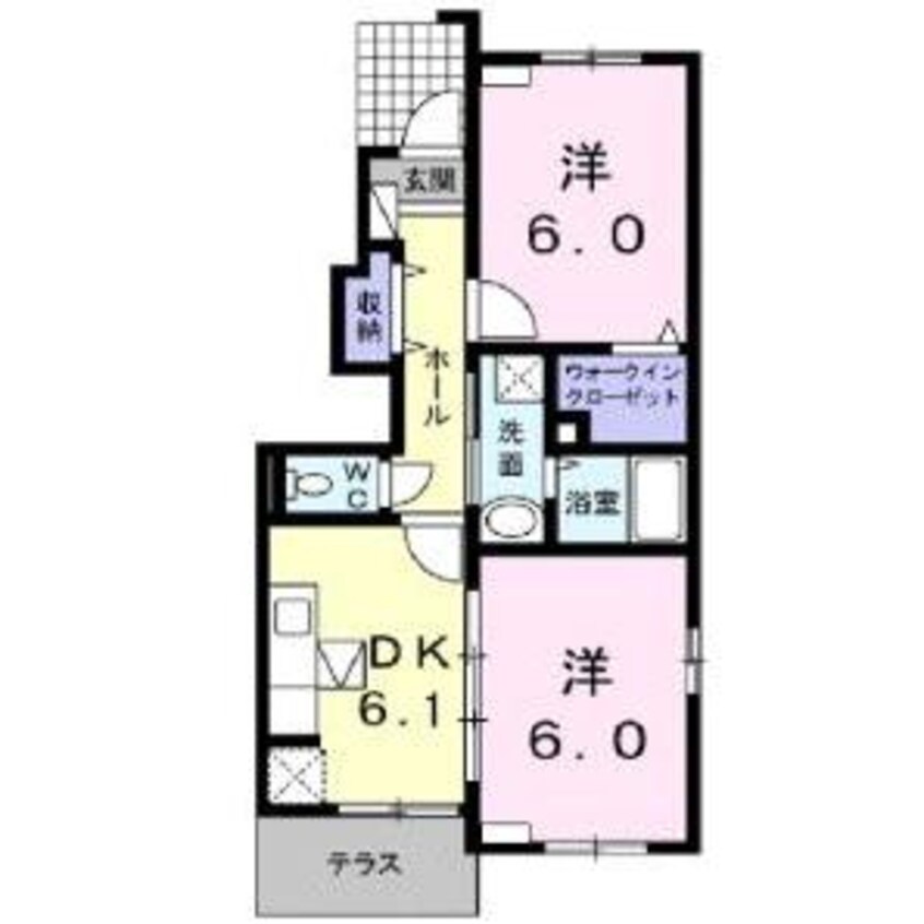 間取図 フルーヴＢ