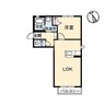 ベルソー 1LDKの間取り