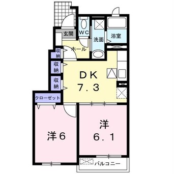 間取図 ベル　メゾン　フローラ