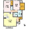 D-roomチェリー 2LDKの間取り