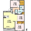 フレッチェ・ボスコⅠ（1）の間取図