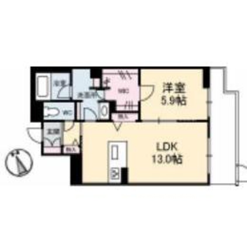 間取図 ザ　ヘリテージ野上