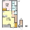 RANUNCULUS  A（ラナンキュラス） 1LDKの間取り