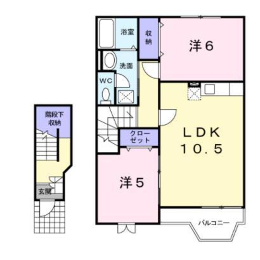 間取図 グランドゥールあおば　A