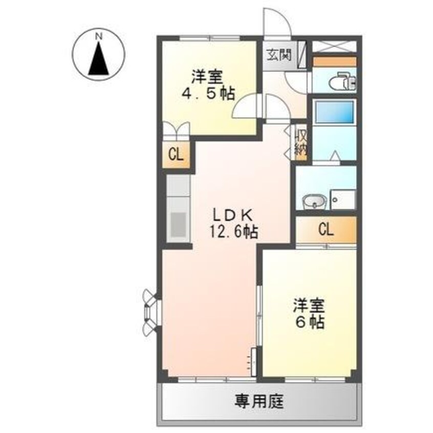 間取図 サニーパレス道上