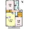 セント　セジュール 2LDKの間取り