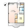 アレキサンドリア 1LDKの間取り