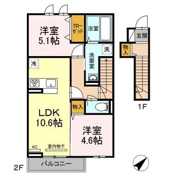 間取図 フレンズⅡ（多治米）