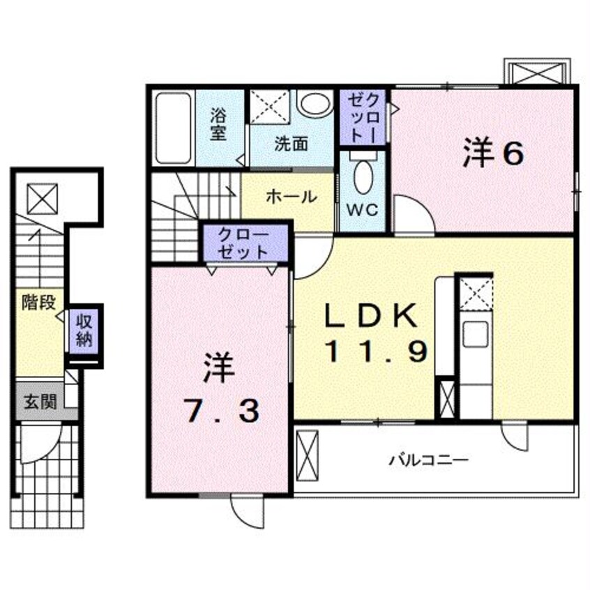 間取図 ボニートA