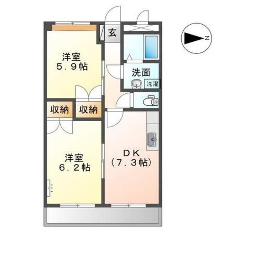 間取図 エル・シャトー
