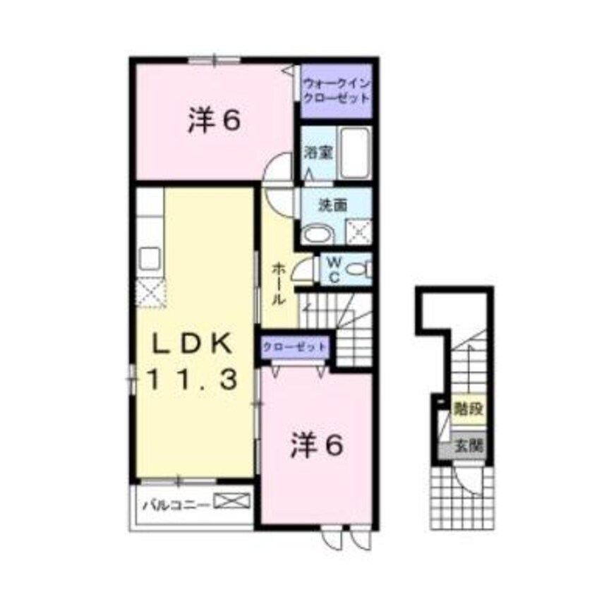 間取図 カーサドマーニＡ