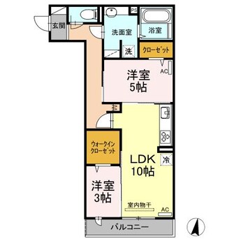 間取図 メゾン・ド・キャトル　Ⅴ（5）