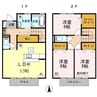 ファミーユ東手城　Ｂ棟 3LDKの間取り