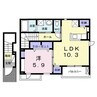 アルカンシエル（能島） 1LDKの間取り
