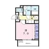 シャルマン新涯 1Kの間取り