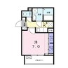 シャルマン新涯 1Kの間取り
