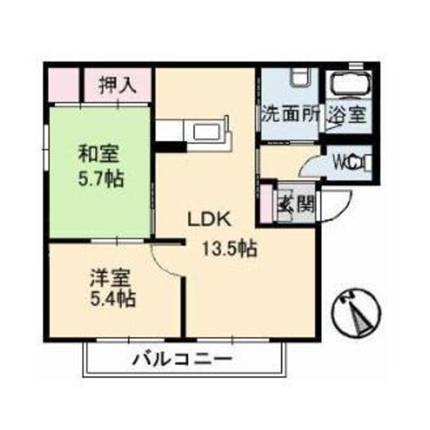 間取図 ディアス横尾