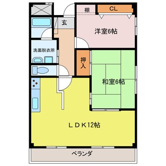 間取図 神辺中央マンション