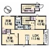 クラヴィエ　A棟 3LDKの間取り