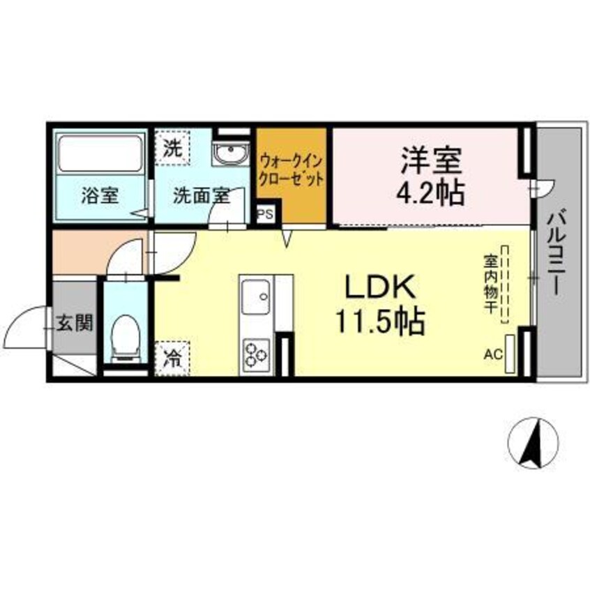 間取図 D-room城見町