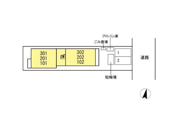 配置図 D-room城見町