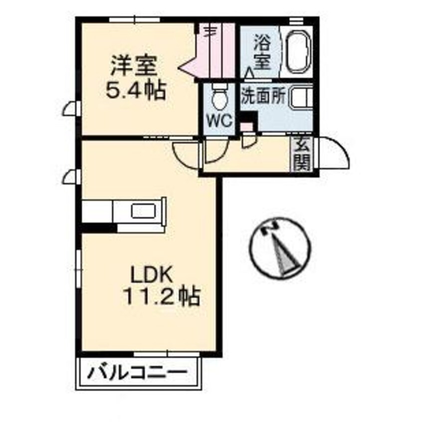 間取図 クレール藤　Ｂ棟