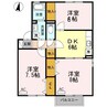 セジュールとし　Ｂ棟 3DKの間取り