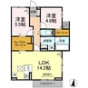 D-residence西町 2LDKの間取り