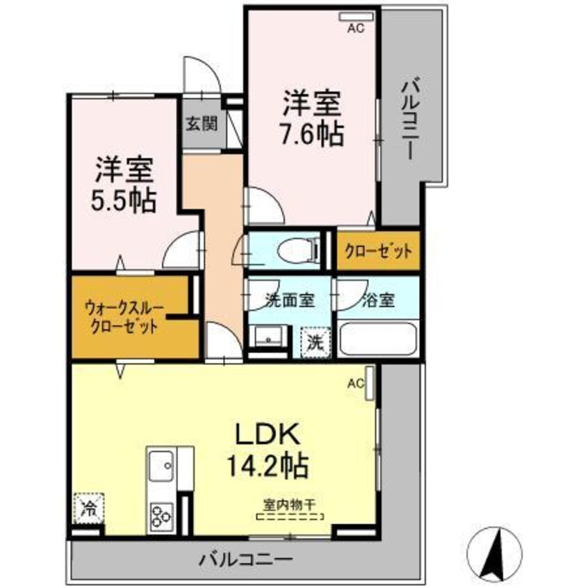 間取図 D-residence西町