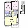 エスペランサＡ（箕島） 2LDKの間取り