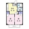 レグルスB 2DKの間取り