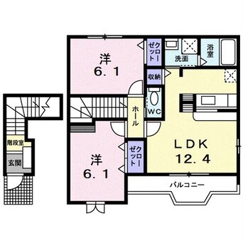 間取図 クレスト　ケイＢ