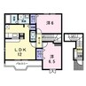 クレスト　ケイＢ 2LDKの間取り