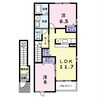 グラシオッソＡ 2LDKの間取り