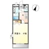 グローリアスⅠ番館 1Kの間取り