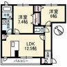 シャーメゾン新涯　Ａ棟 2LDKの間取り