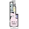 ベルミニヨン 1Rの間取り