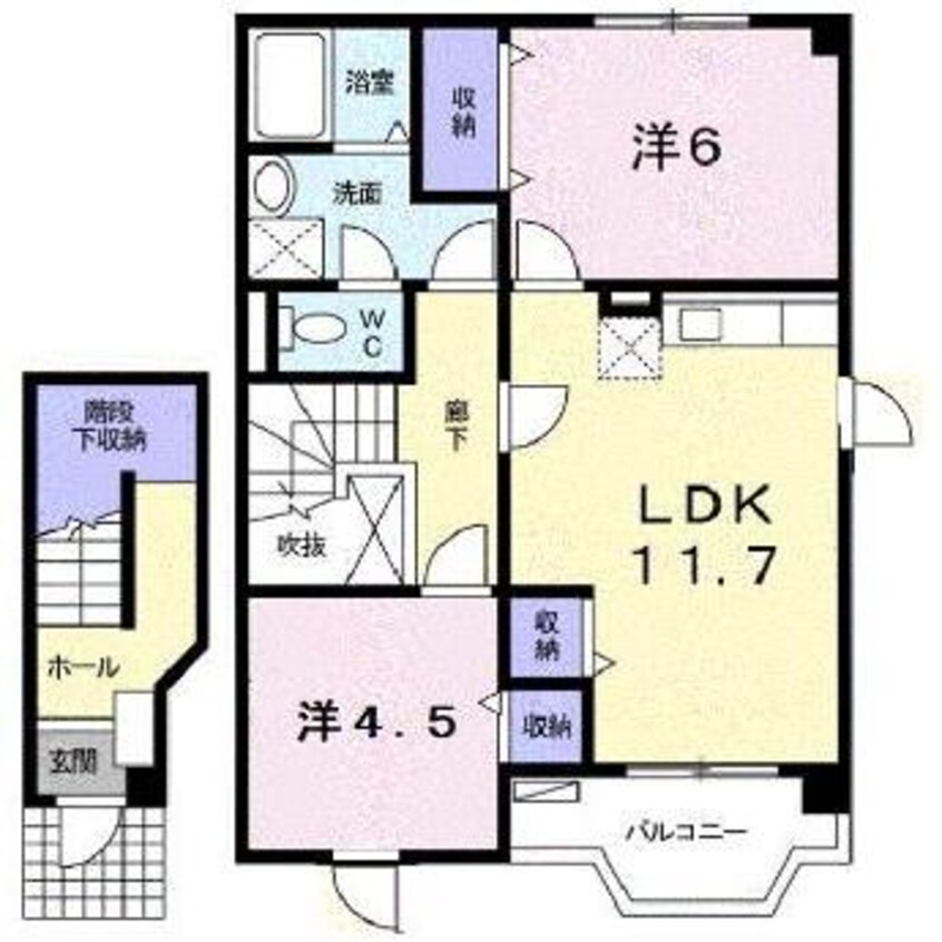 間取図 サンロード福山Ｂ