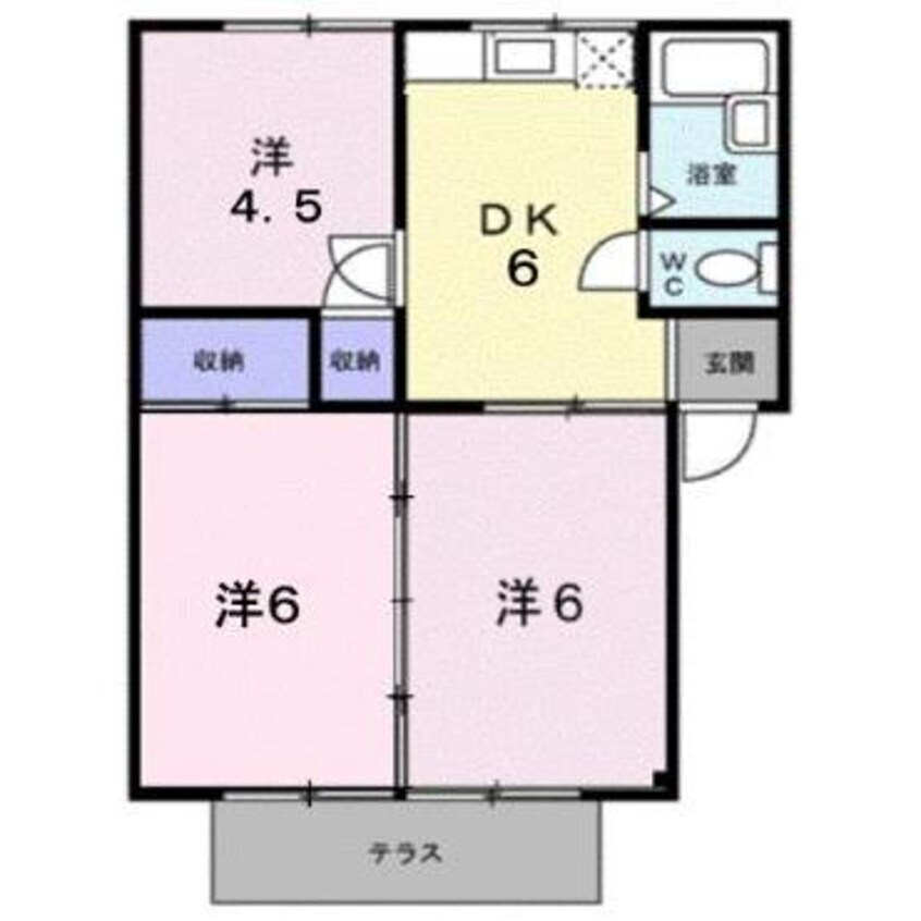 間取図 シティハイツエレガントC