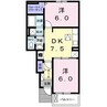 シンシア・Ⅱ 2DKの間取り