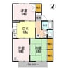 エルコート春日　Ⅰ棟 3DKの間取り