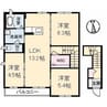 クレセオ　Ｃ棟 3LDKの間取り